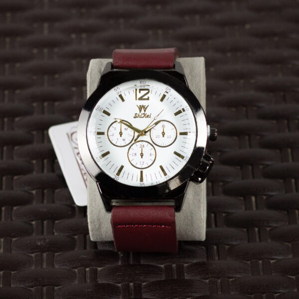 RELOJ SHI HAI HOMBRE GUINDA